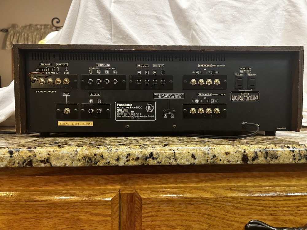 Panasonic RA-6500 Stereo Receiver