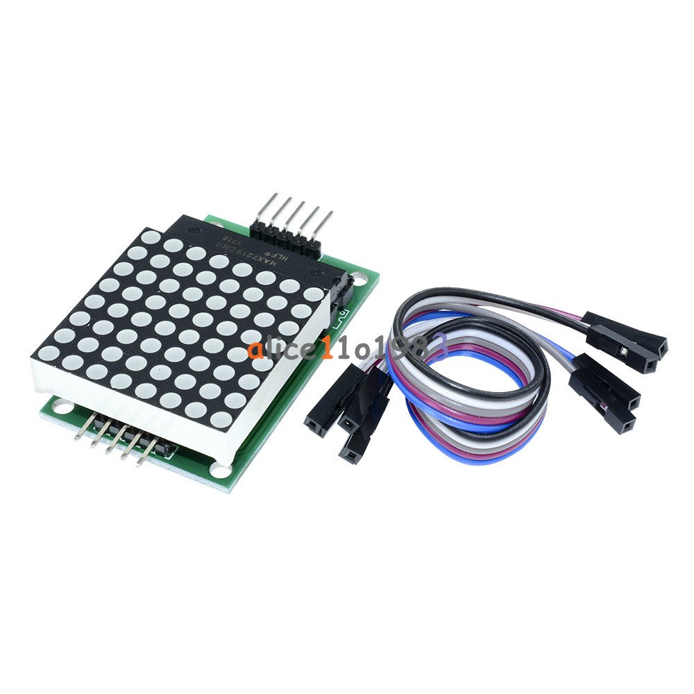 2PCS MAX7219 Dot led matrix module MCU control LED Display module for Arduino