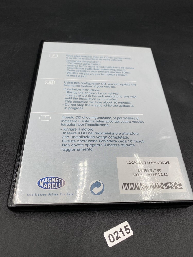 MagnetiMarelli Telematic System cd software, Cd Logiciel, Version 490 V6.52