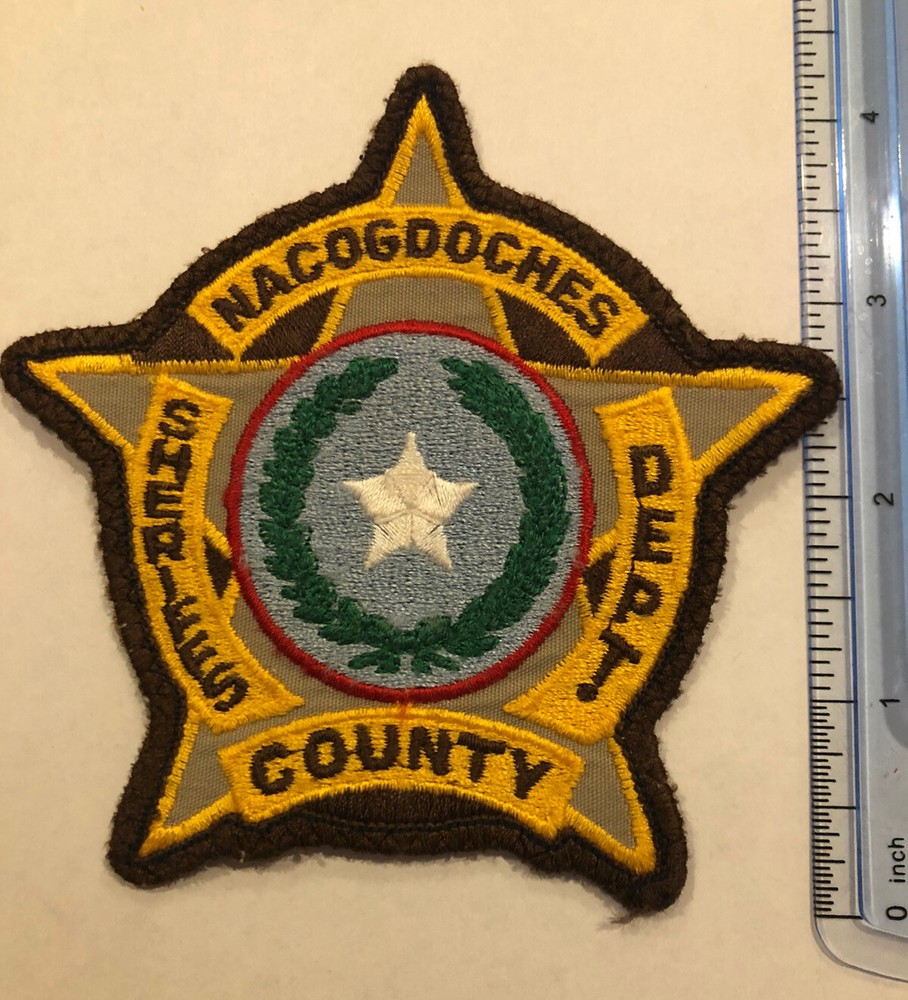 Nacogdoches County Texas Sheriff Patch ~ Style 2