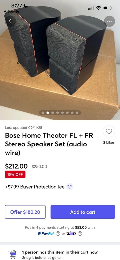 Bose Acoustimass Cube Speaker System