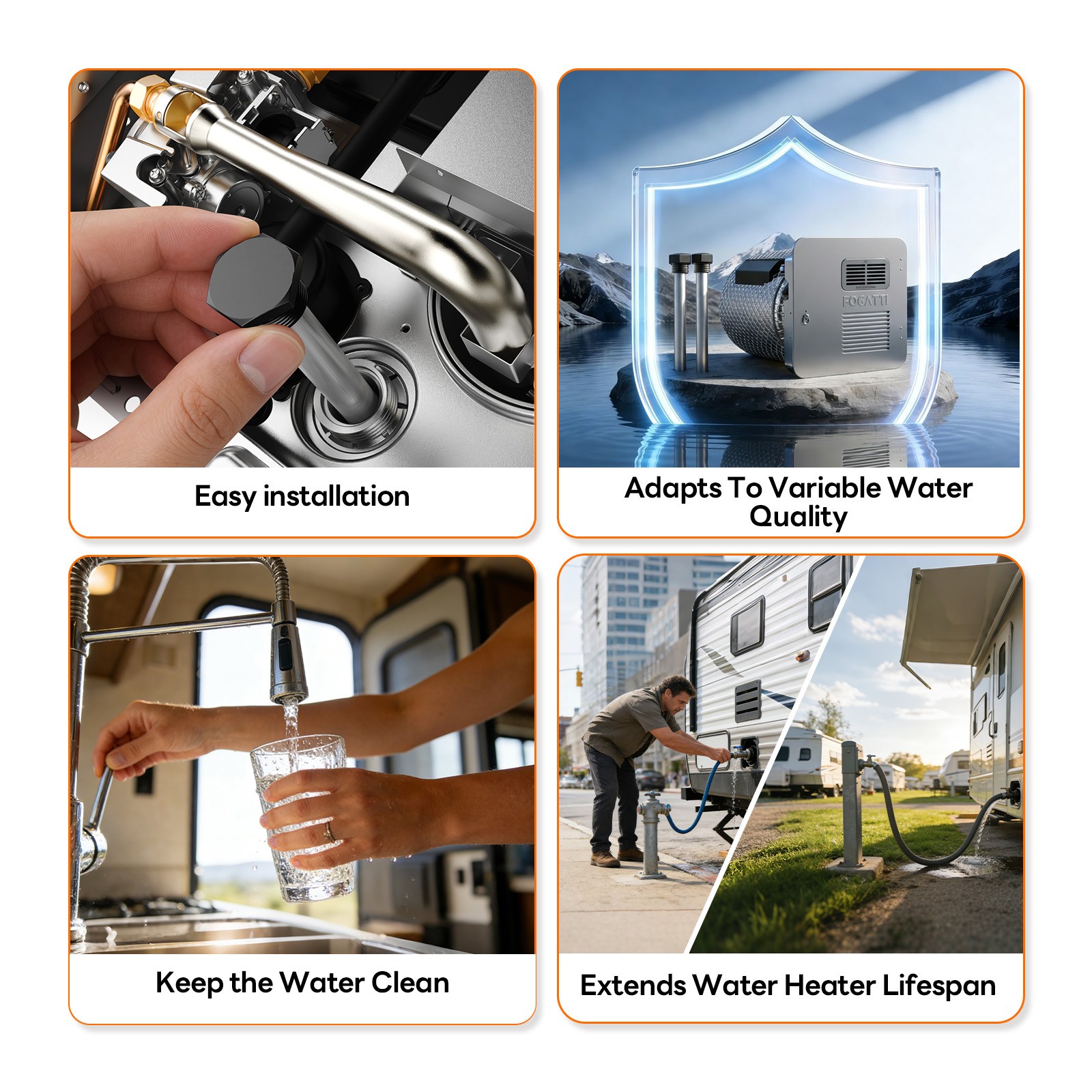 RV Water Heater Magnesium Anode Rod 9.25" inch 3/4" NPT for Suburban SW6DE