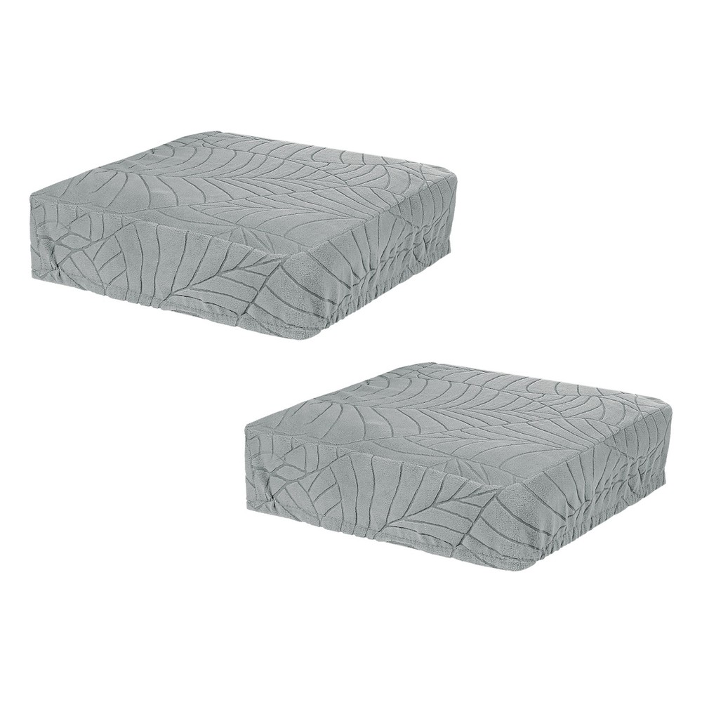 2-Pack Dining Seat Chair Covers, Chairs Slipcovers Protector [Light Gray]