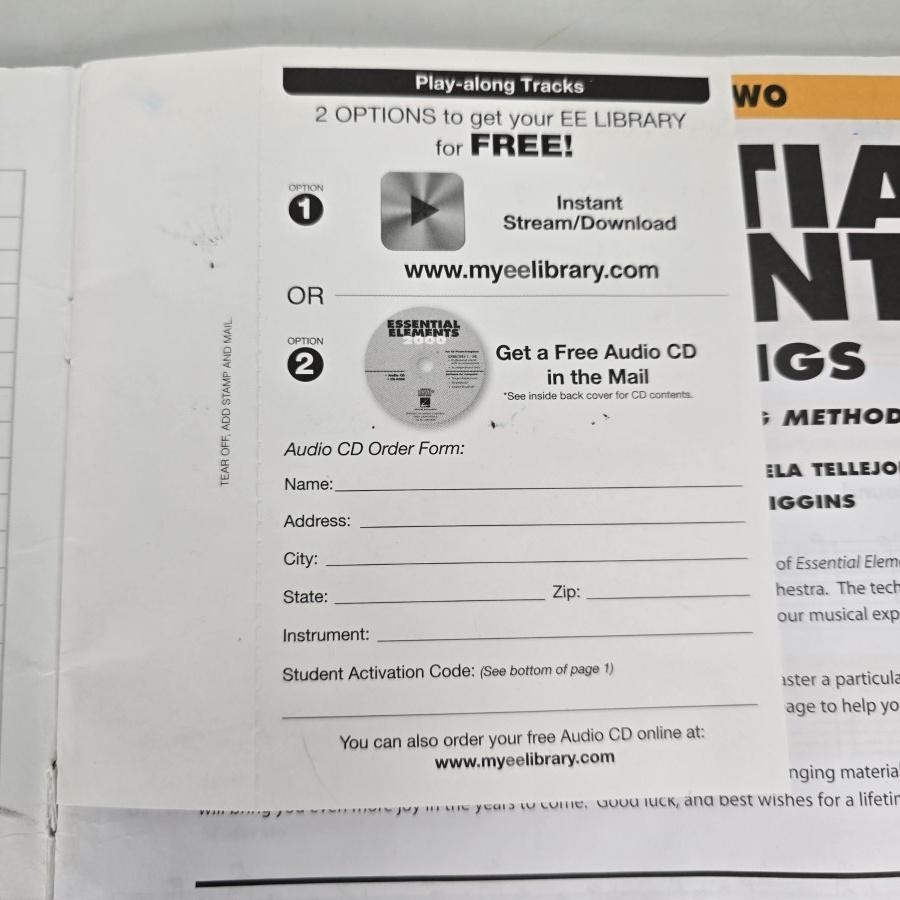 Essential Elements For Strings Viola Book 2 Hal Leonard Workbook 2004 Music