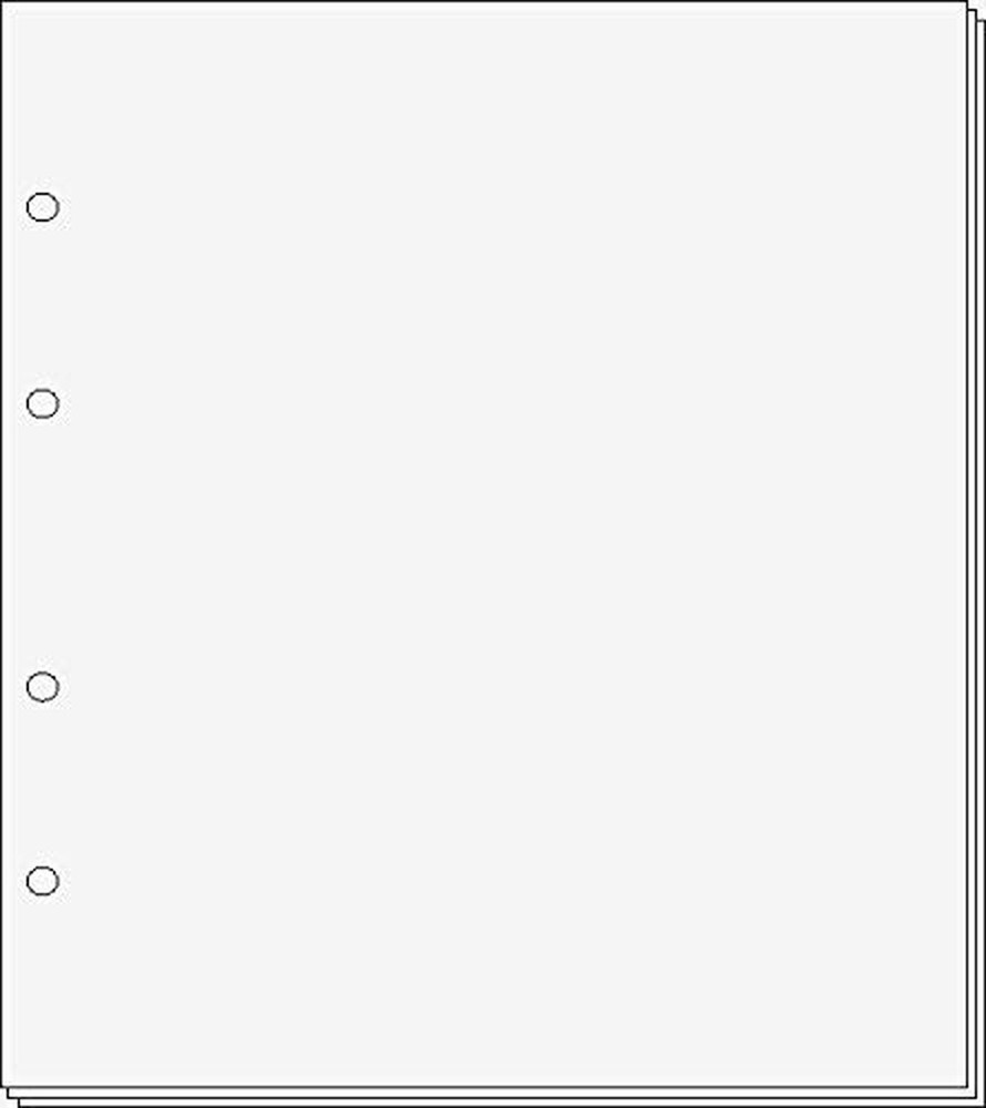 25 White Card Interleaves for Prophila Standard Coin Covers