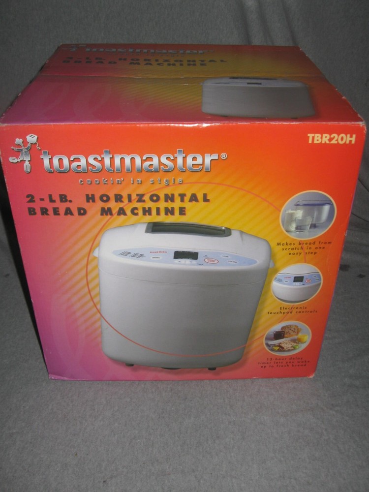 TOASTMASTER 2lb Horizontial Bread Maker Machine Model TBR20H Excellent