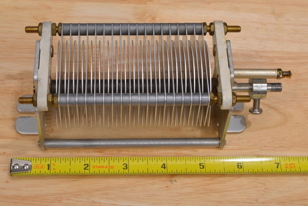 PLATE TUNE AIR VARIABLE CAPACITOR (ALPHA 76A 76CA 78 HF LINEAR AMPLIFIER)