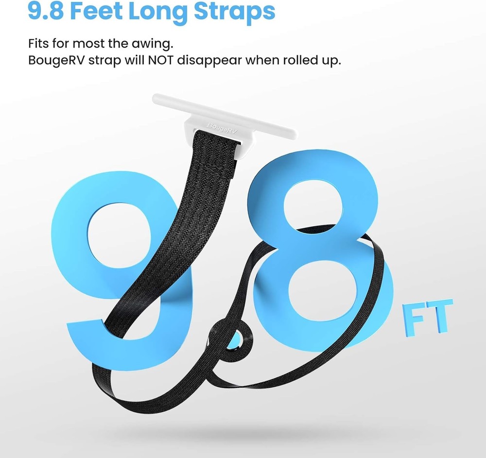 RV Awning Pull Straps 9 8FT 2 Pack New