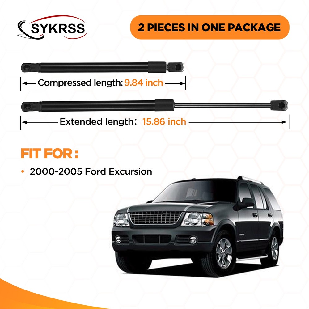 For Ford Excursion 2000-2005 2pcs Rear Shock Struts Tailgate Lift Support 6421
