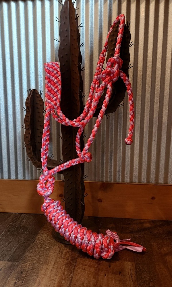pink muletape halter