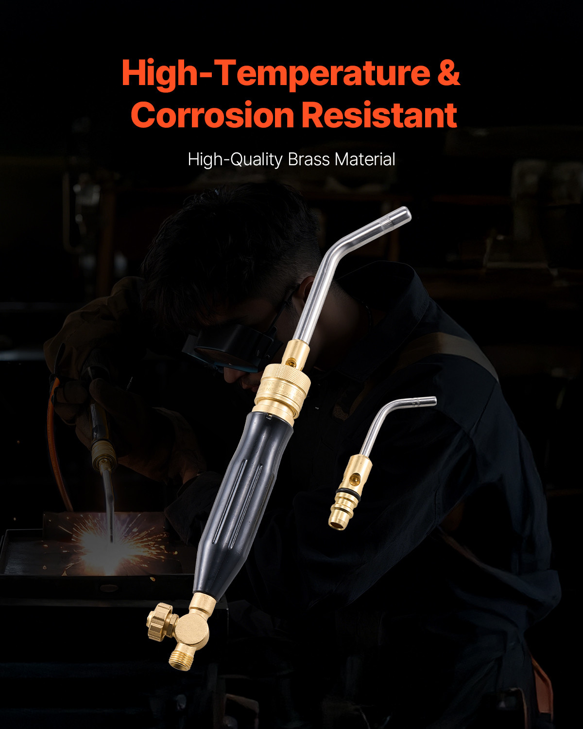 VEVOR Air Acetylene Torch Kit Gas Torch and Welding Kit W/ Hose Regulator Valve