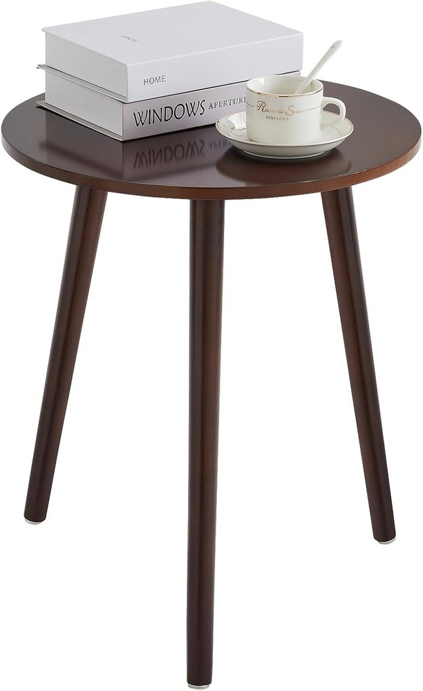 Side Tables End Table Bedroom Dark Brown Round Side Table Nightstand Bedside