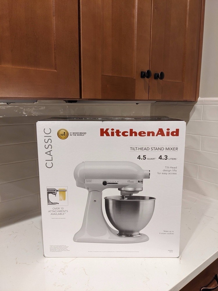 Never Opened NIB - White KitchenAid Mixer