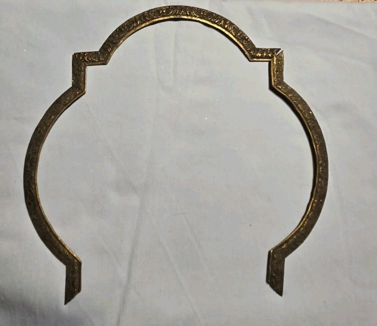 Antique Case Top Ornaments For Table Clock Ornate Solid Brass Set Frame