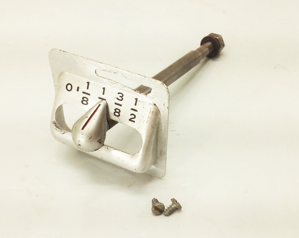 Vtg Craftsman 103 6" wood jointer cut depth pointer scale part
