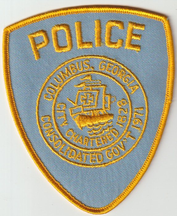 Columbus GA older non shield shape patch shipped from Australia