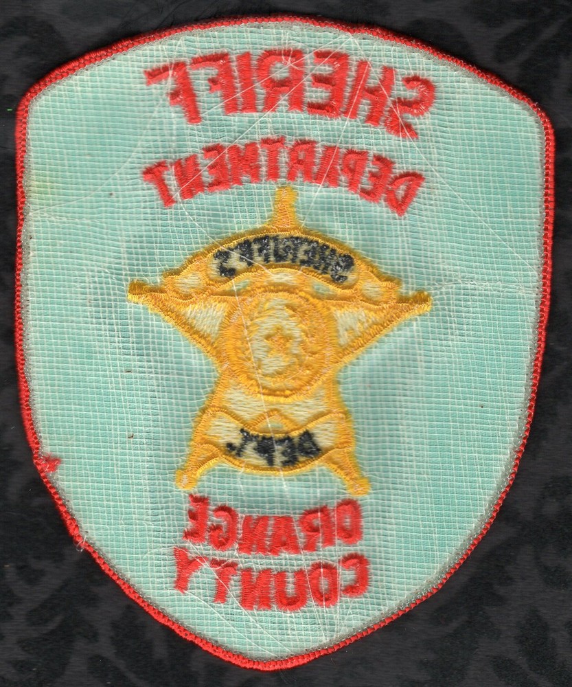 👀😍😜👌 Orange County Texas Sheriff's Dept. Patch Obsolete 100% Authentic