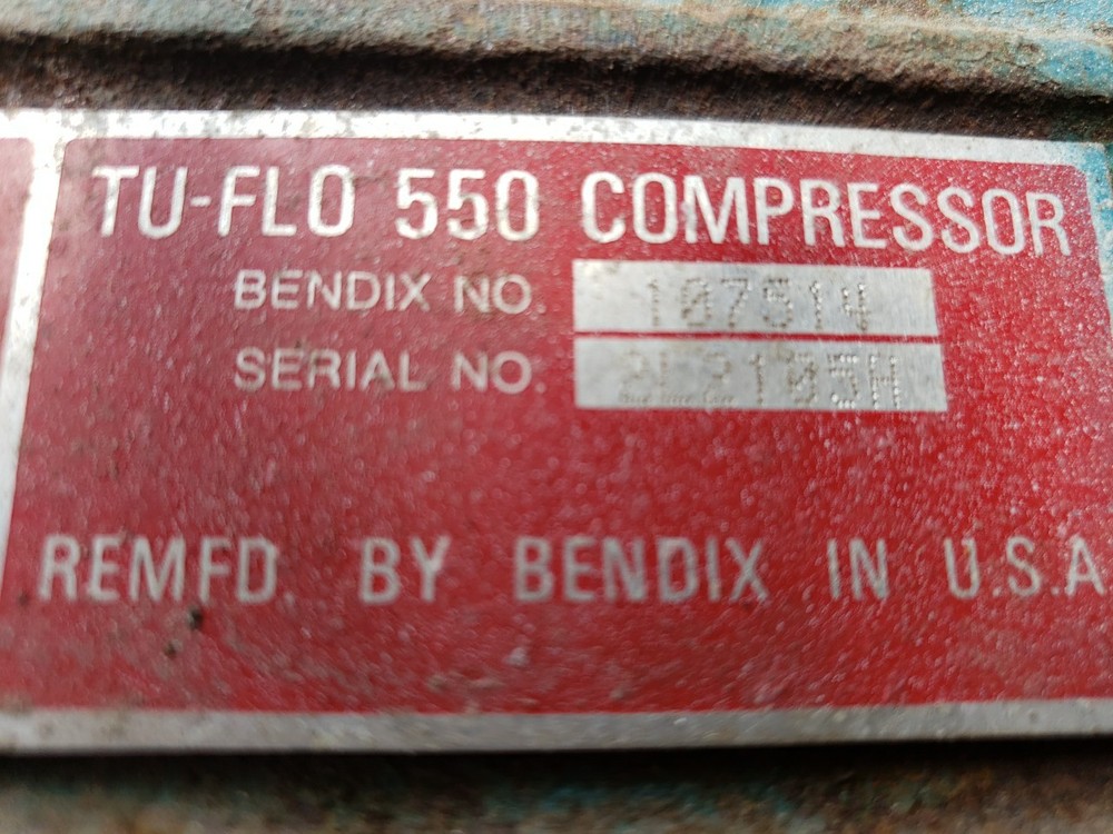 INTERNATIONAL TU-FLO 550 AIR COMPRESSOR ...