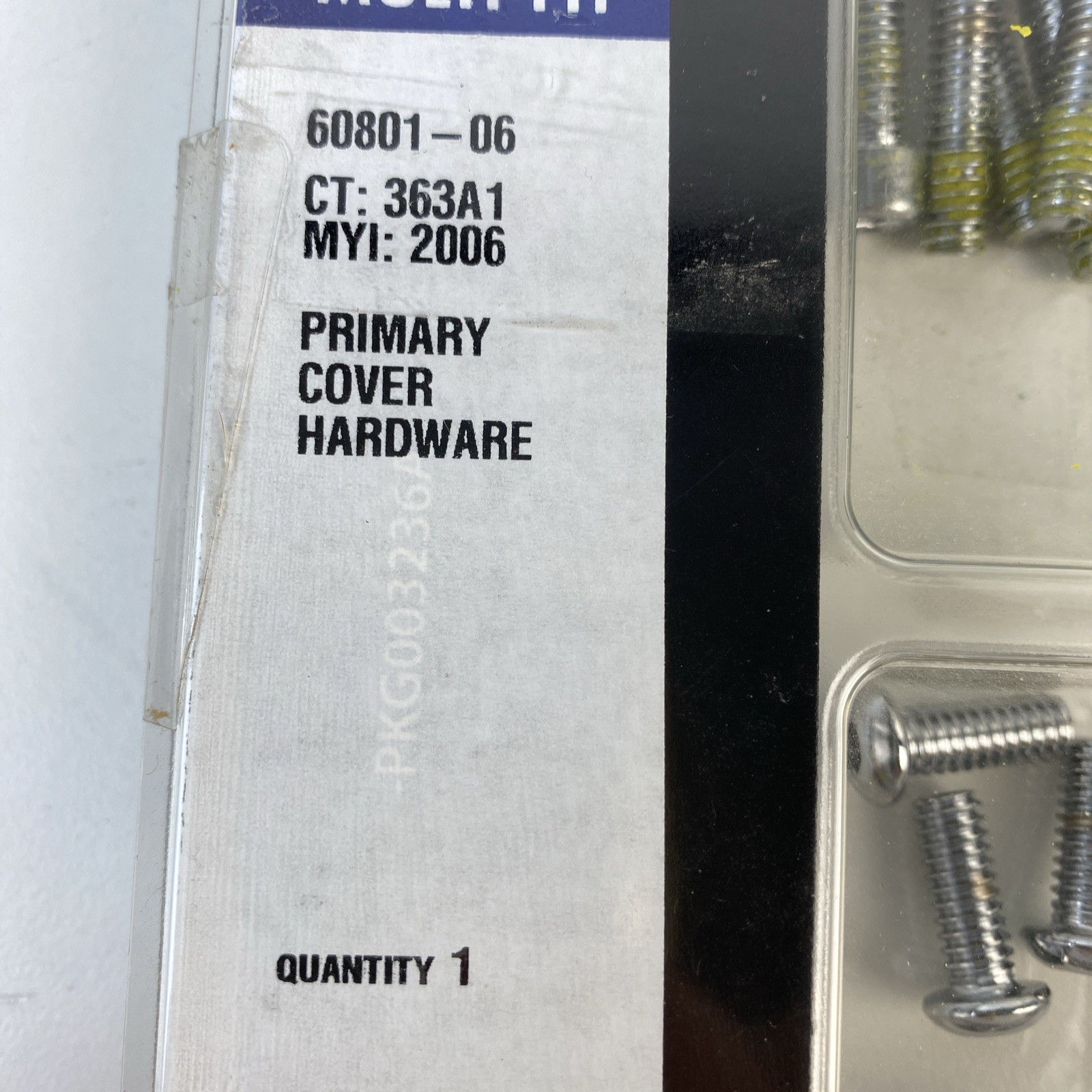 Primary Cover Hardware Bolt Kit Harley '06-'17 Dyna and '07-'17 Softail 60801-06
