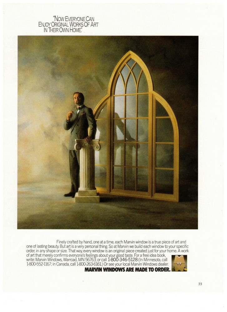 1990 Windows Fine Glass Vintage Print Advertisement