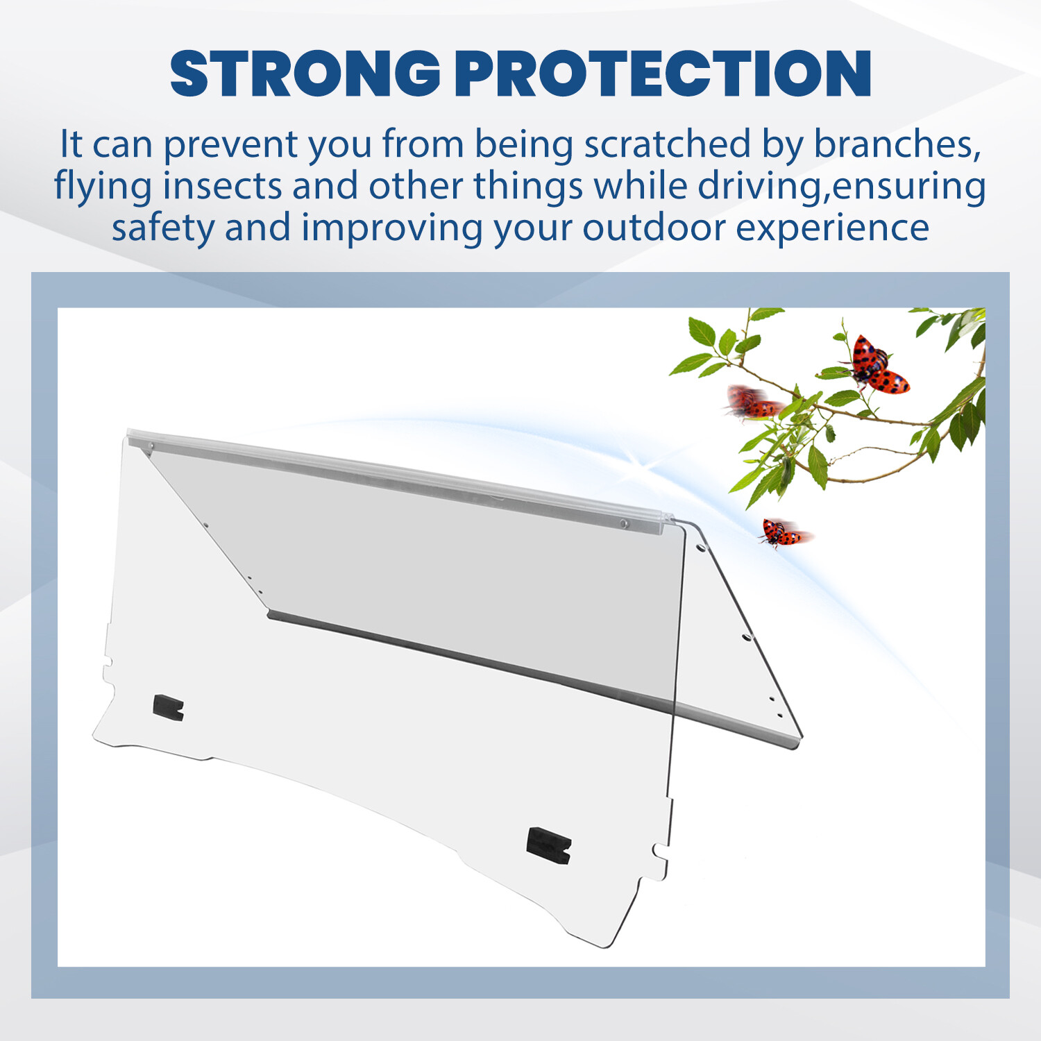 Folding Acrylic Golf Cart Clear Windshield For EZGO TXT Medalist 1994-2014 2013