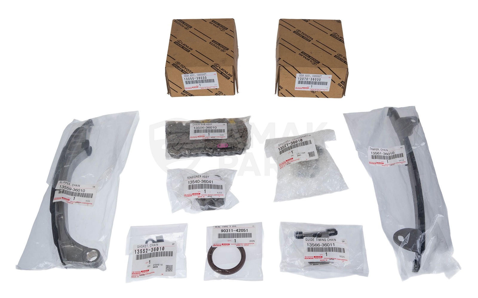 Genuine OEM Timing Chain Kit for Toyota Camry Rav4 Venza Highlander 2ARFE 1ARFE