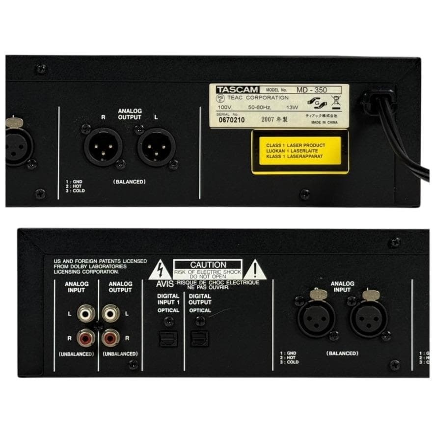 [REMOTE CONTROL] TASCAM MD-350 Minidisc Deck - Tested Working