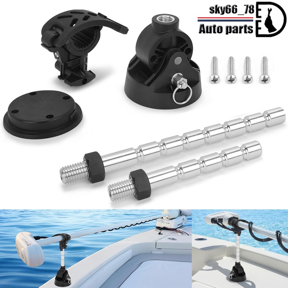 Trolling Motor Stabilizer Mount Support for Minn Kota with Extra Adjustable Rod