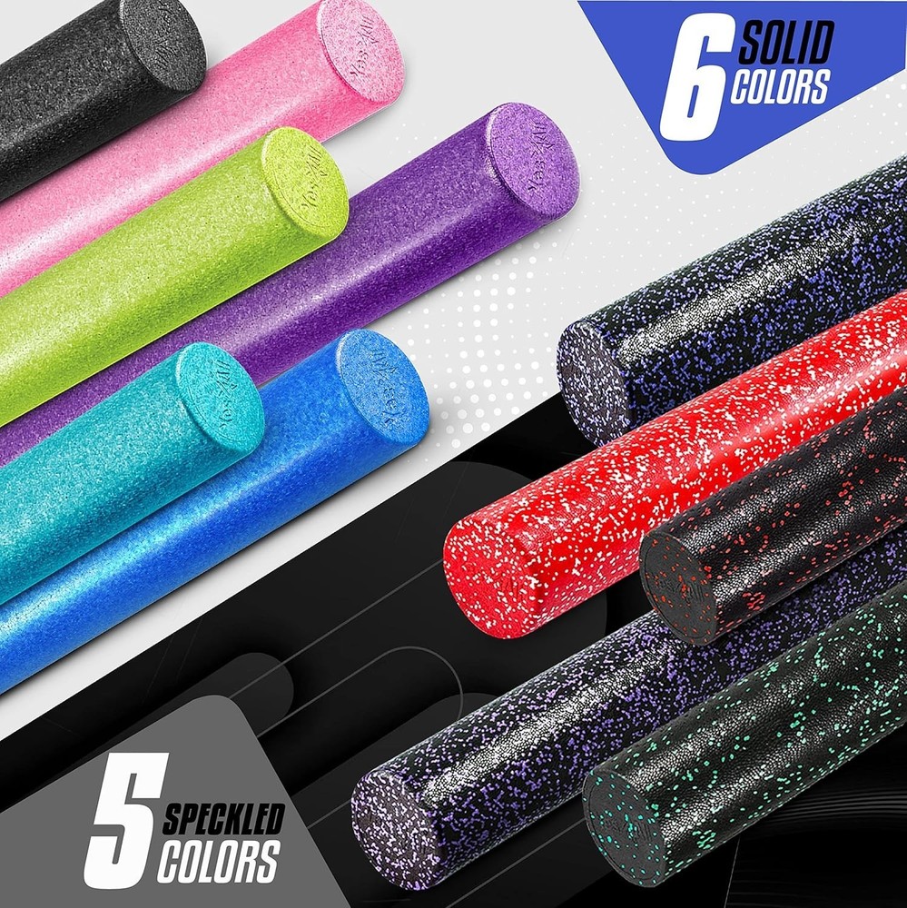 High-Density EPP Foam Roller - Extra Firm Yoga & Pilates Support - 12 Inch