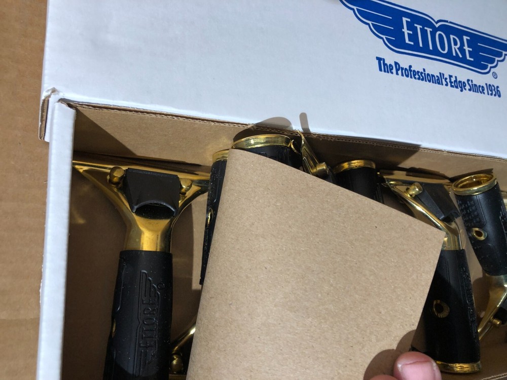 12 Ettore Quick Release Solid Brass Handle Window Cleaning & Washing Squeegee