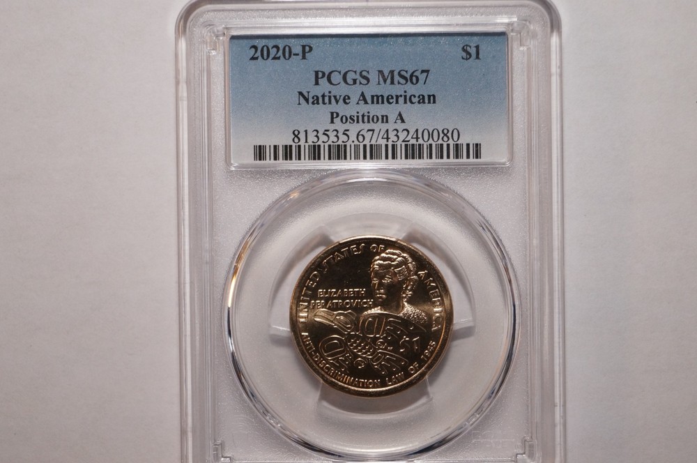 2020-P NATIVE AMERICAN DOLLAR POSITION A GRADED PCGS MS67