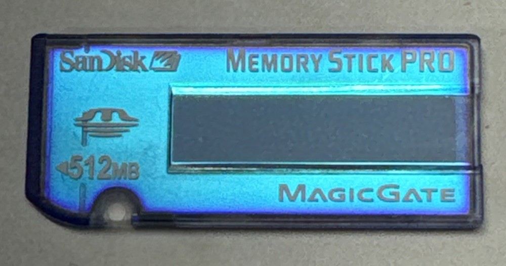 SanDisk Memory Stick Pro Magic Gate 512MB SDMSV-512 Camera Memory Card For Sony