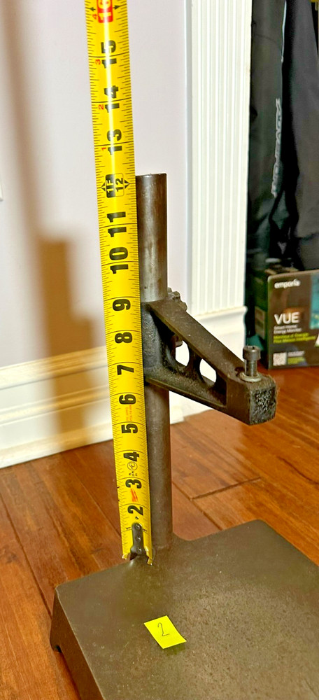 Indicator / Comparator Stand - 13" Tall - Cast Iron Surface Plate