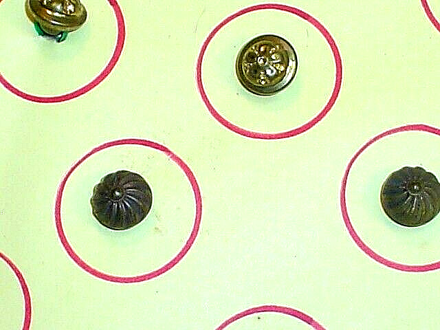 TWO SHEETS ANTIQUE BUTTONS
