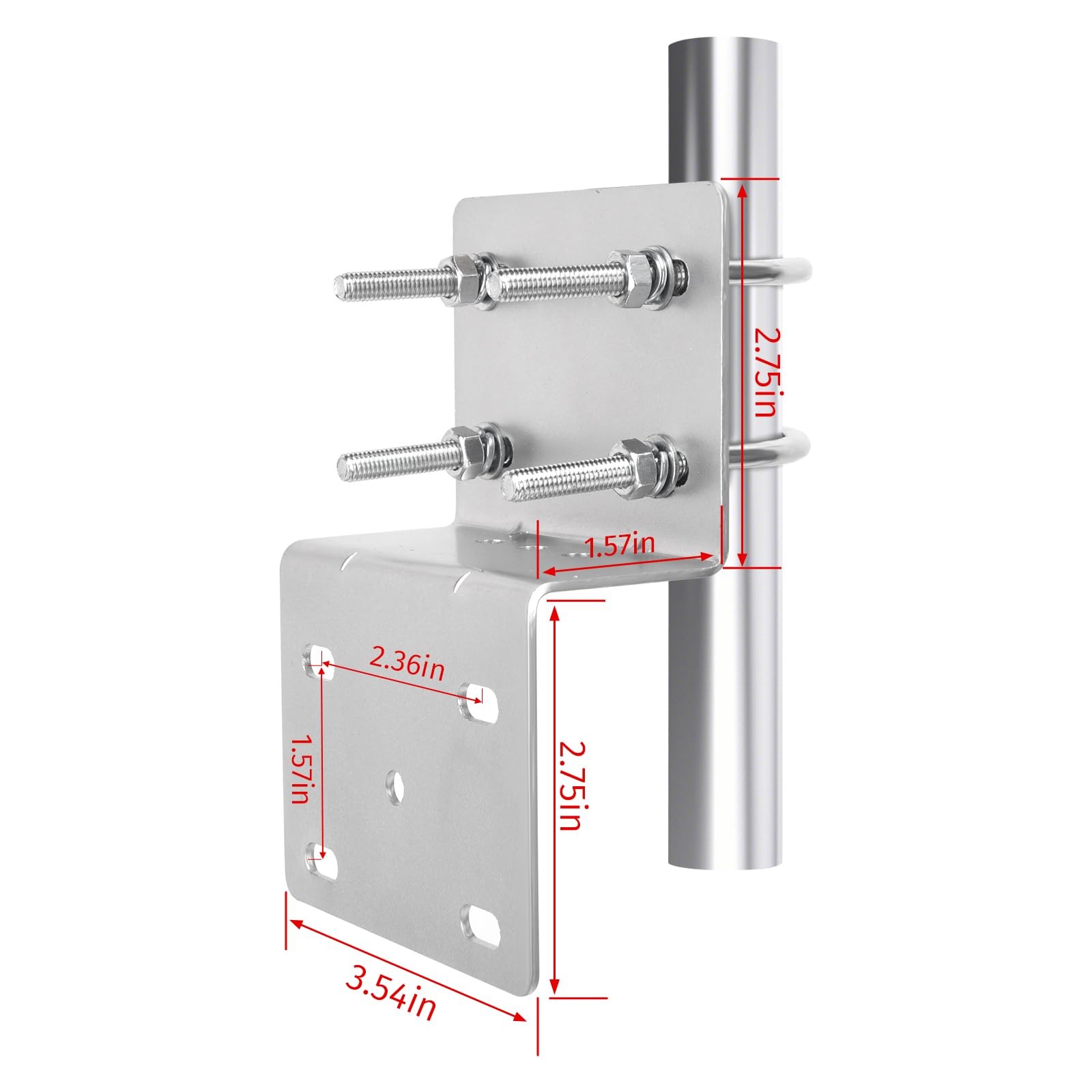 Pole Mounting Bracket Antenna Mount Heavy Duty Antenna Pole Mount Kit Outdoor