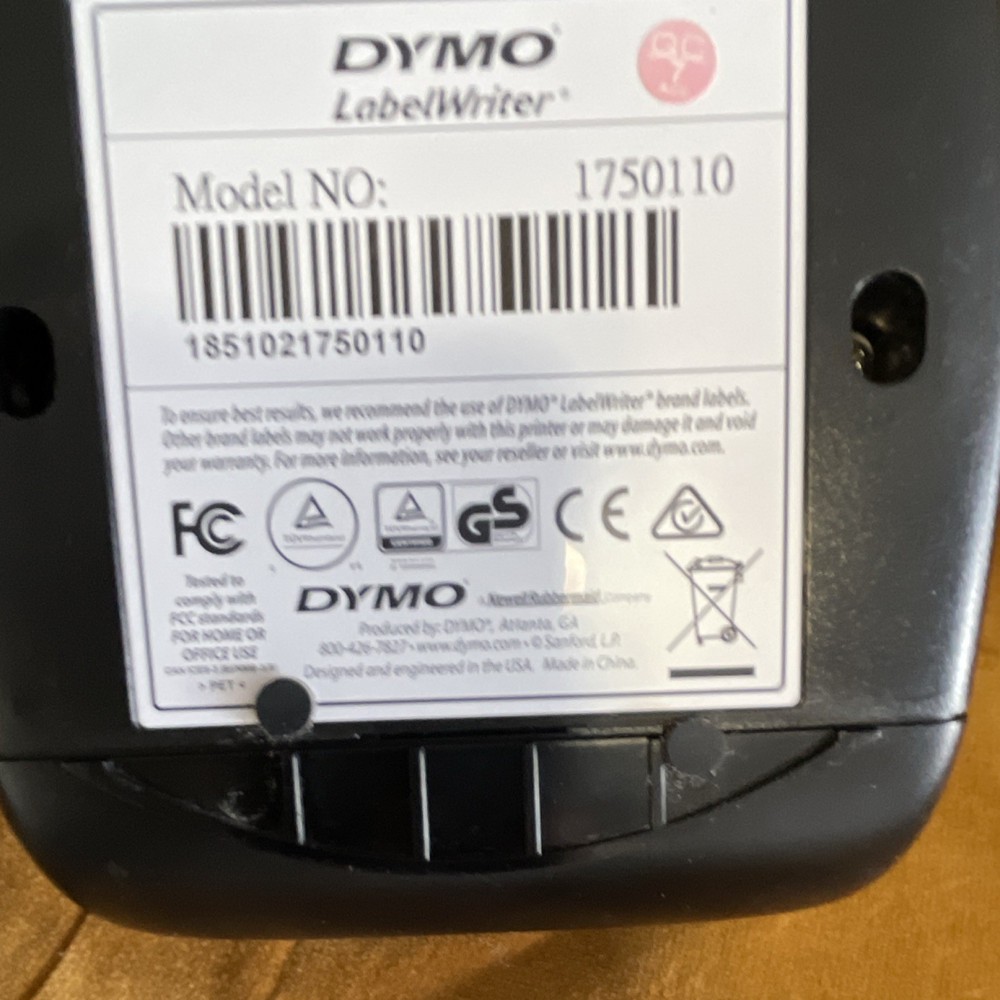 Dymo LabelWriter Label Printer Model 1750110 MPN 1750110