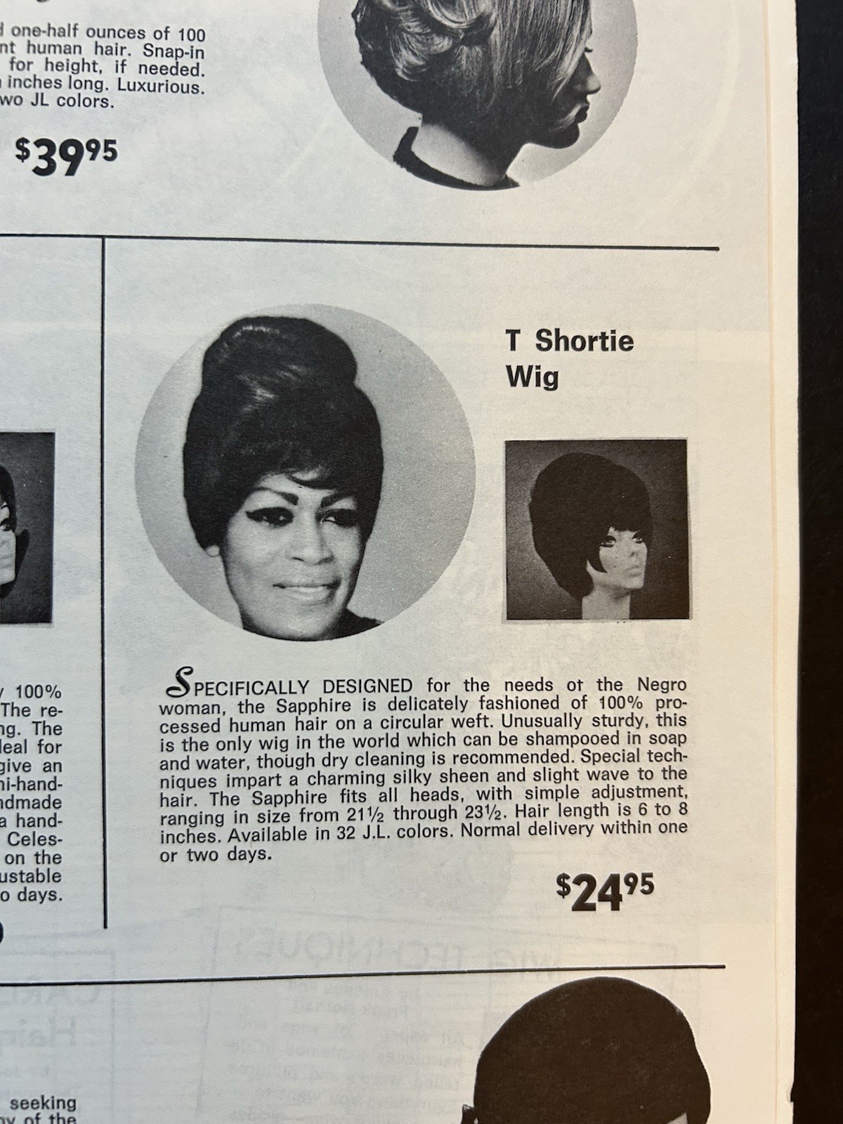 Chicago Hair Goods Catalog SALON Includes African American WIGS Ultra-Sheen
