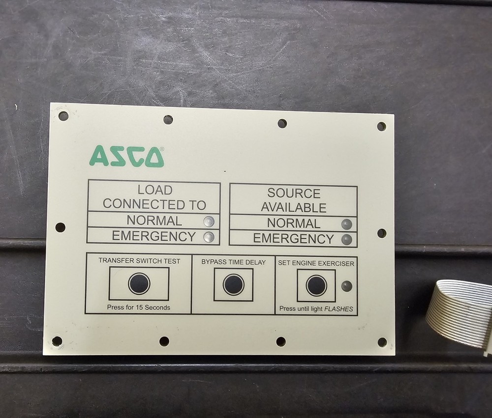 asco series 300 automatic transfer switch (240V) 104A Controller and Display
