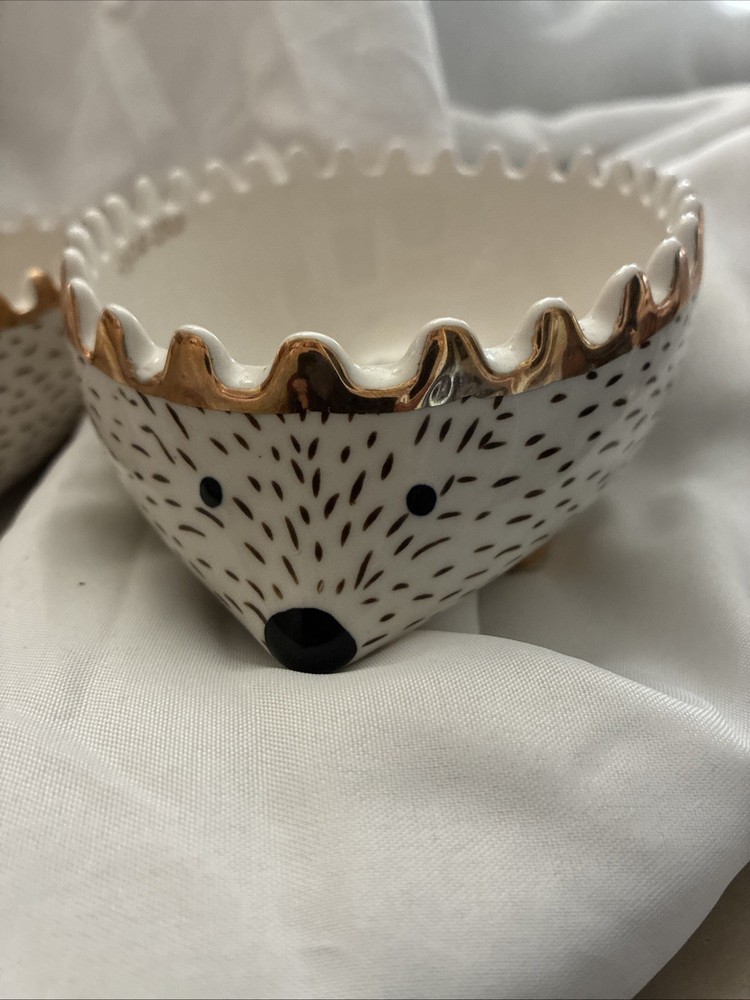 Nesting Hedgehogs Ceramic Figural Measuring Cups Bowls Lot Set 3 Creative