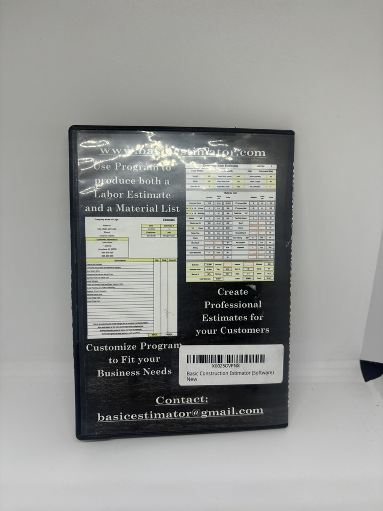 Basic Construction Estimator (Fast accurate estimates)