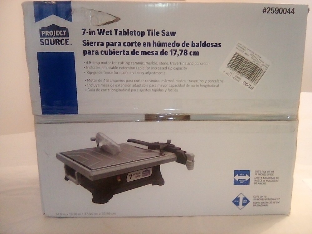 project source 7 inch wet table top tile saw