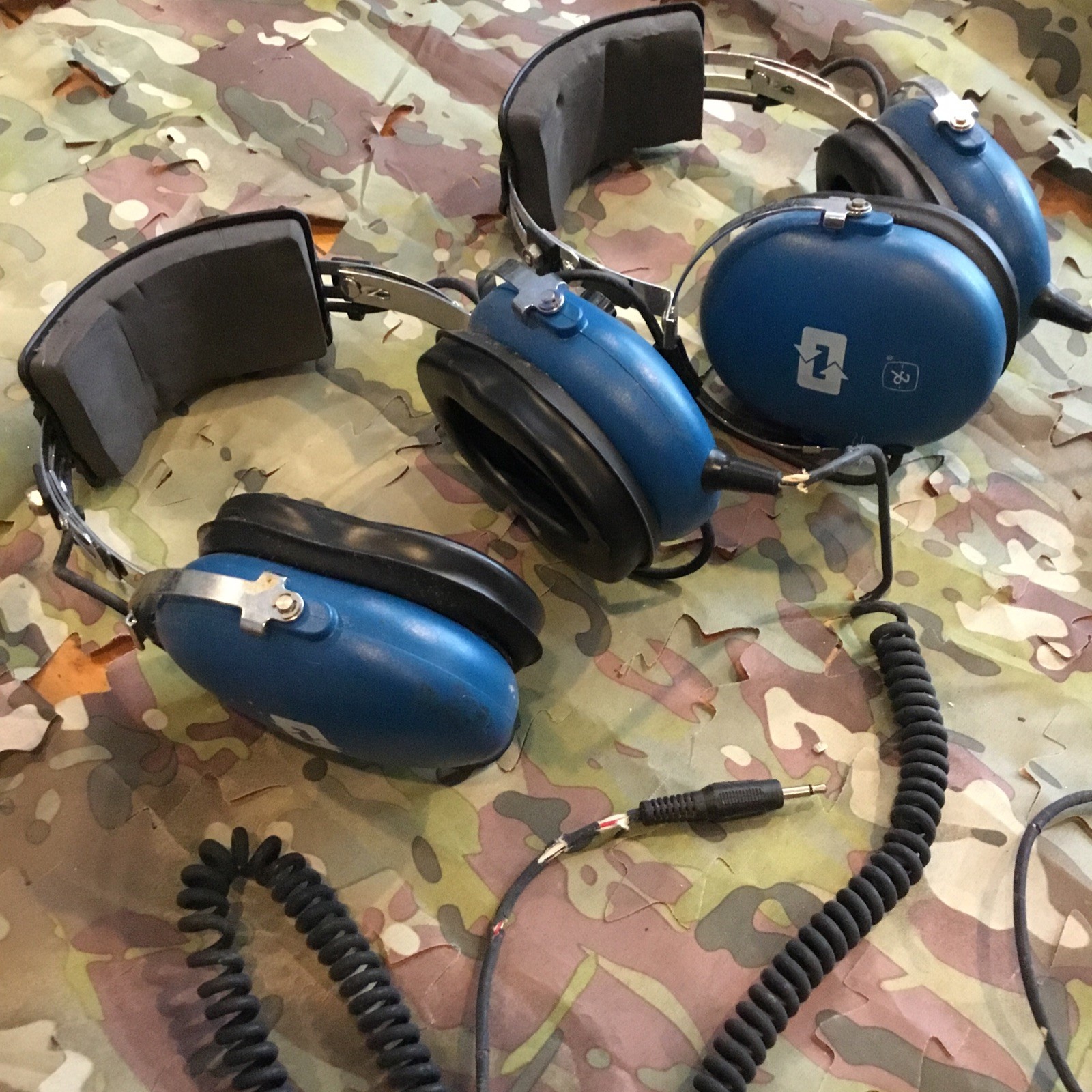 Racing Radios Diversified Electronics Model 9950 Headset LOT OF 2