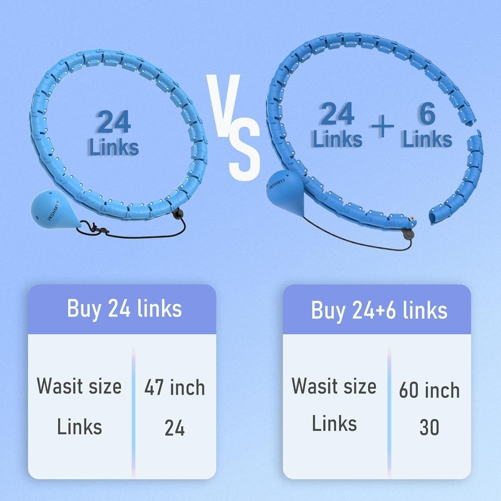 6 Extra Links for Weighted Exercise Hoop - Enhance Your Workout Experience