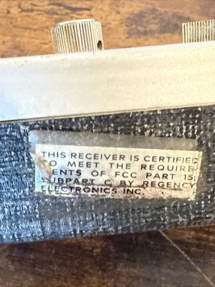 Regency Standby 1 Aviation Transceiver Untested