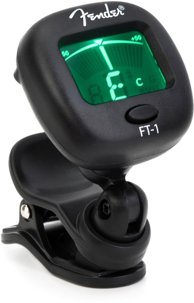 Fender FT-1 Pro Chromatic Clip-on Headstock Tuner (2-pack) Bundle