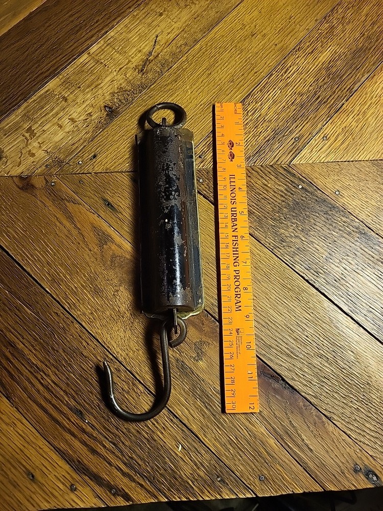 VINTAGE LANDERS IMPROVED BALANCE SPRING SCALE 50 LB CAPACITY