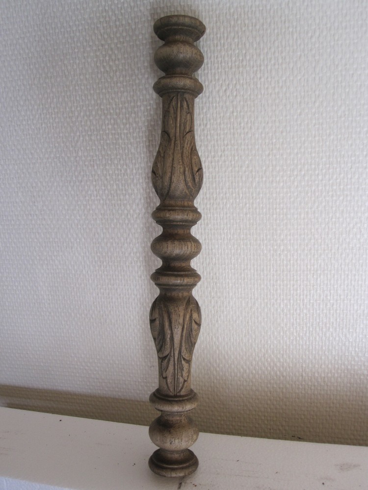 antiques oak balluster column
