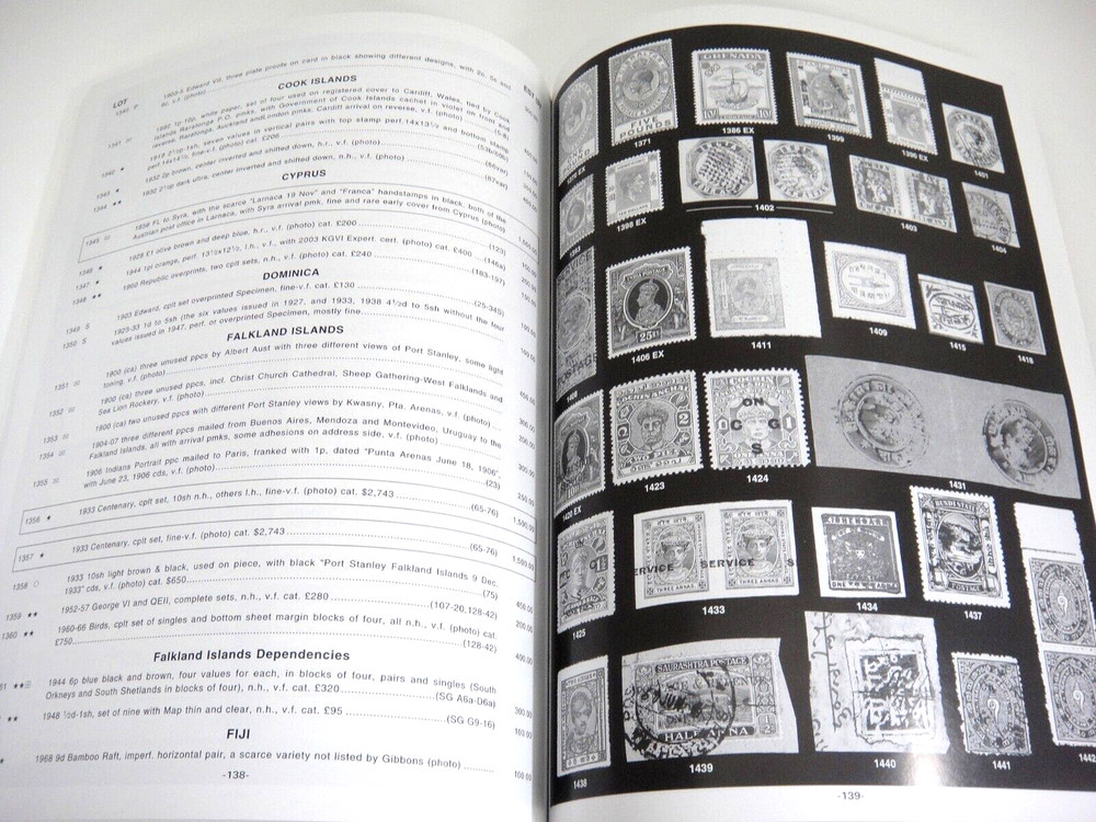 Cherrystone Stamp Auction Catalog 2003 Autographs Zeppelin US Foreign Literature