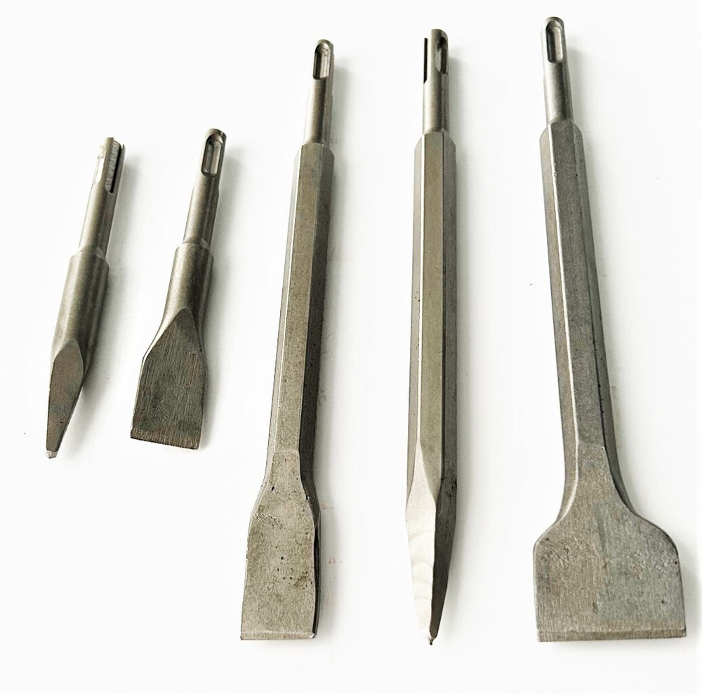 5pc JN TOOLS SDS Plus Chisel Set Hammer Drill Bits Concrete #CHIB02257B