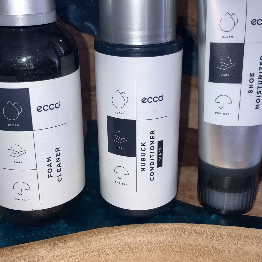 Ecco Shoe Care, Transparent, 4 Piece Kit.